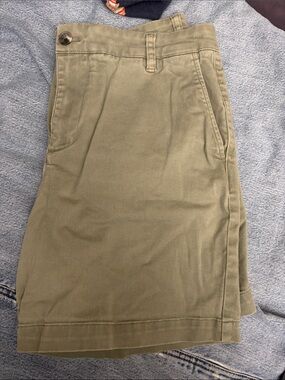 Olive Green Pocketed Shorts